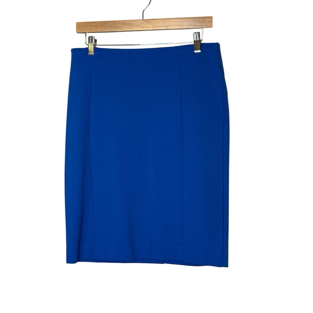 Ann Taylor Petites Royal Blue Ponte Pencil Skirt Size 10P Office Career Business